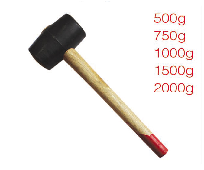 ZZ0177-紅把黑(hēi)橡皮錘